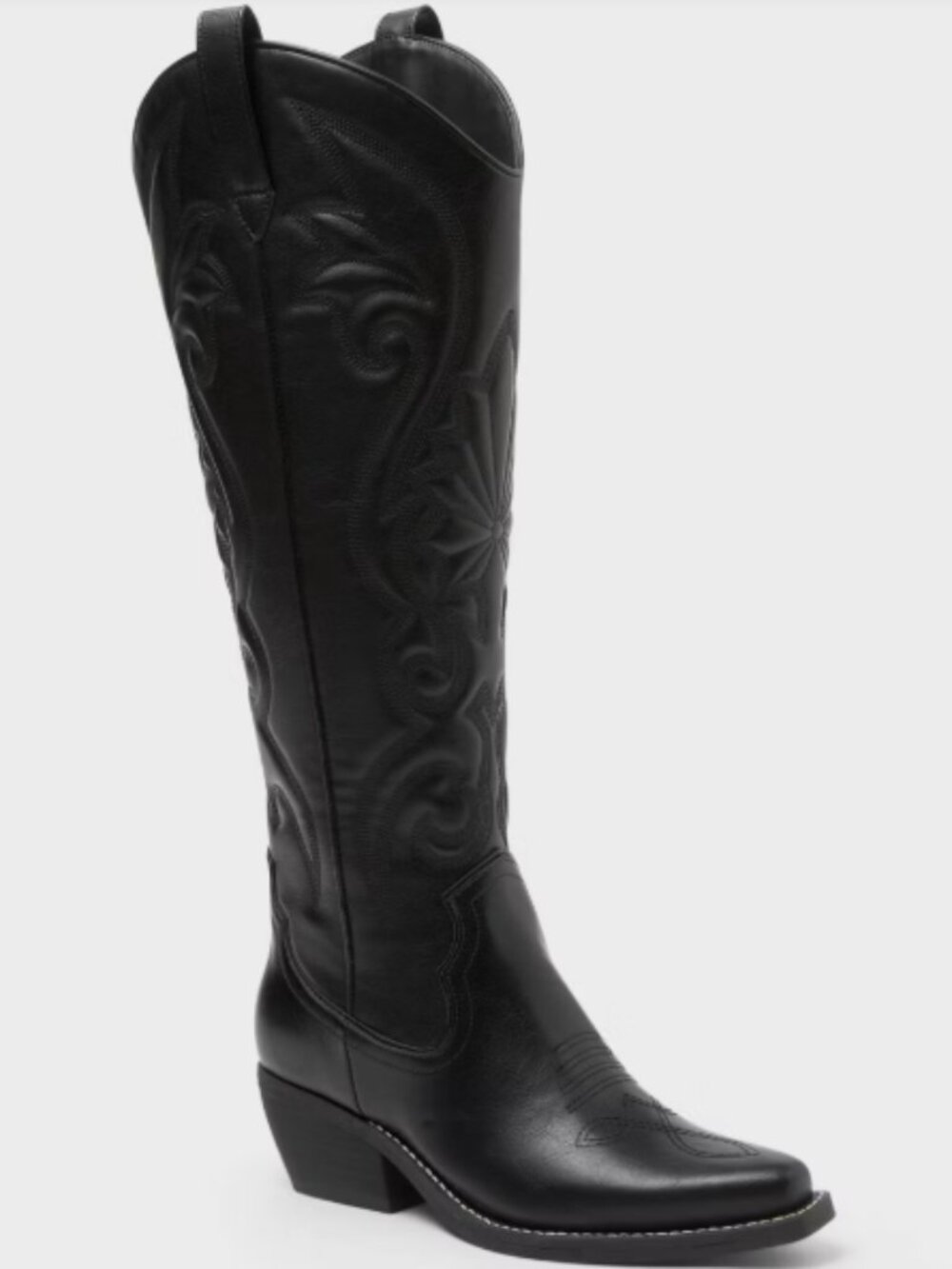 Wild Fable - Kenzi Tall Western Boot - Black - Wide Calf